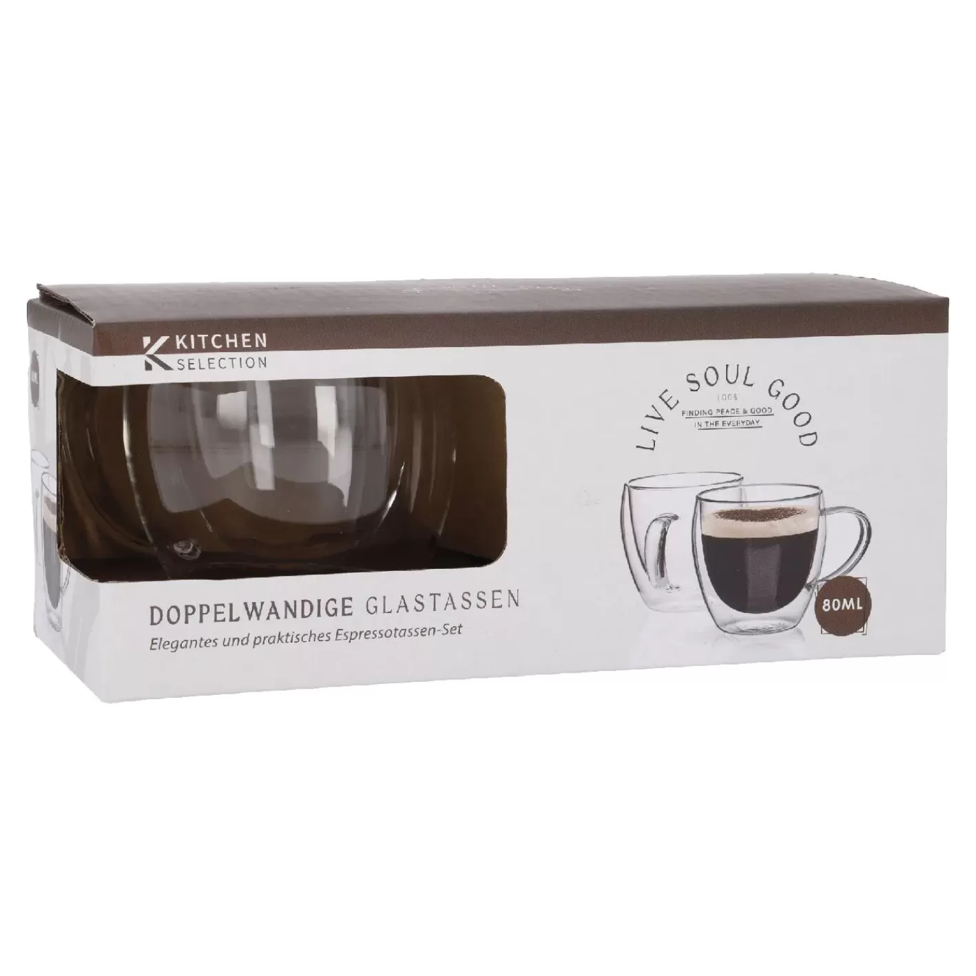 NANU-NANA 2er Set Doppelwand-Espressoglas, 80 Ml Clearance