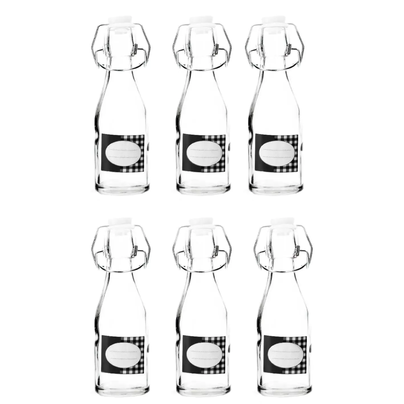 NANU-NANA 6er Set Flasche Mit Bügelverschluss, 150 Ml Shop