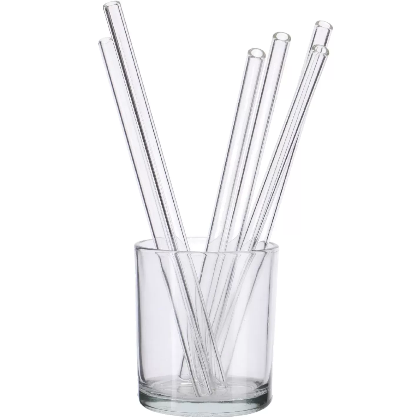 NANU-NANA 6er Set Glas-Strohhalme, 21 Cm Clearance