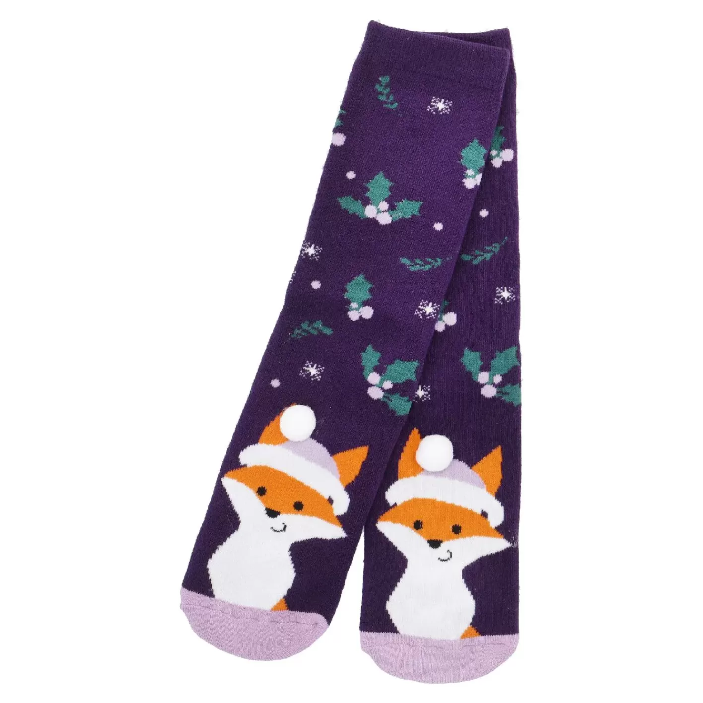 NANU-NANA Anti-Rutschsocken Xmas, Fuchs Lila , Größe 36 - 41 Online