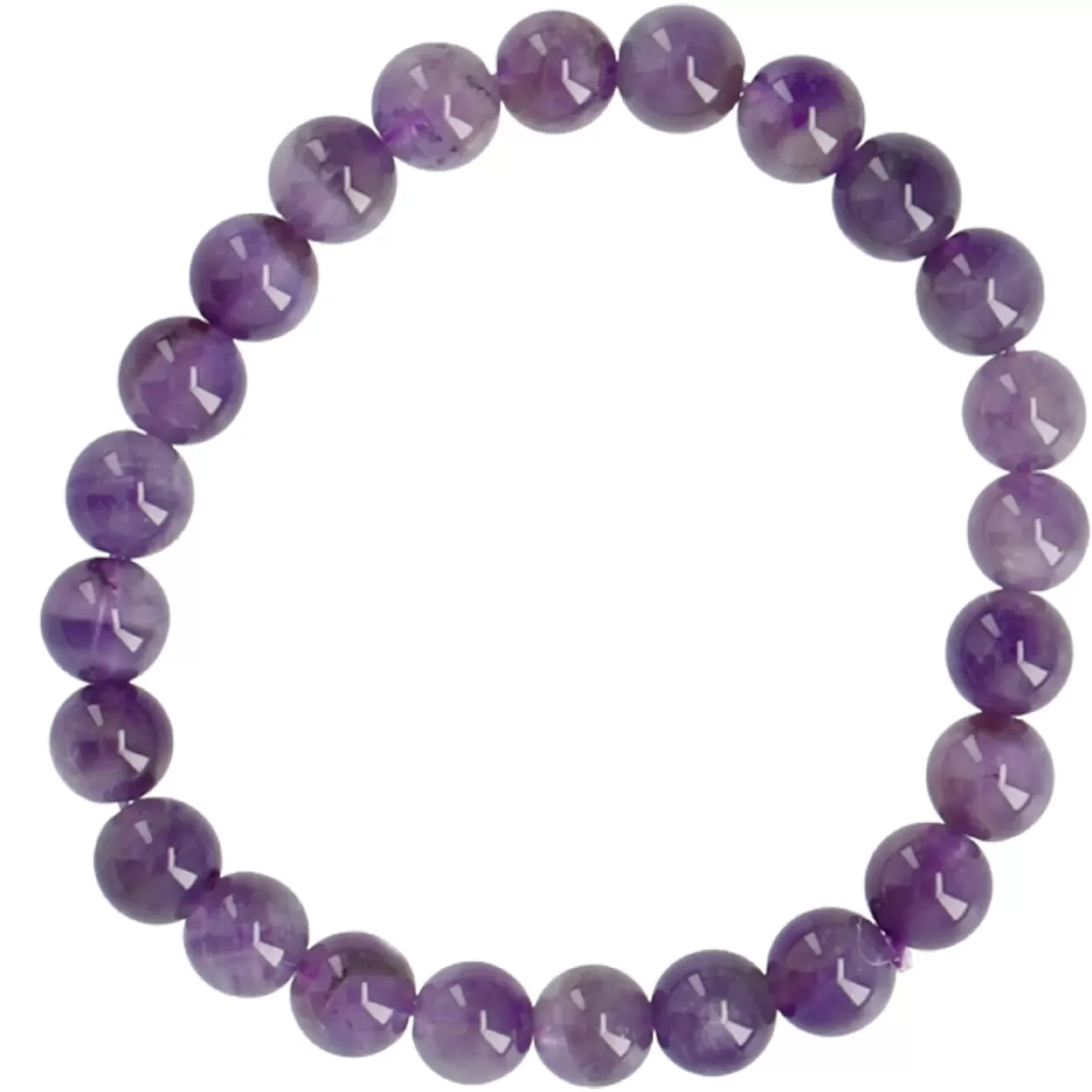 NANU-NANA Armband Edelstein-Energie, Amethyst/lila Outlet