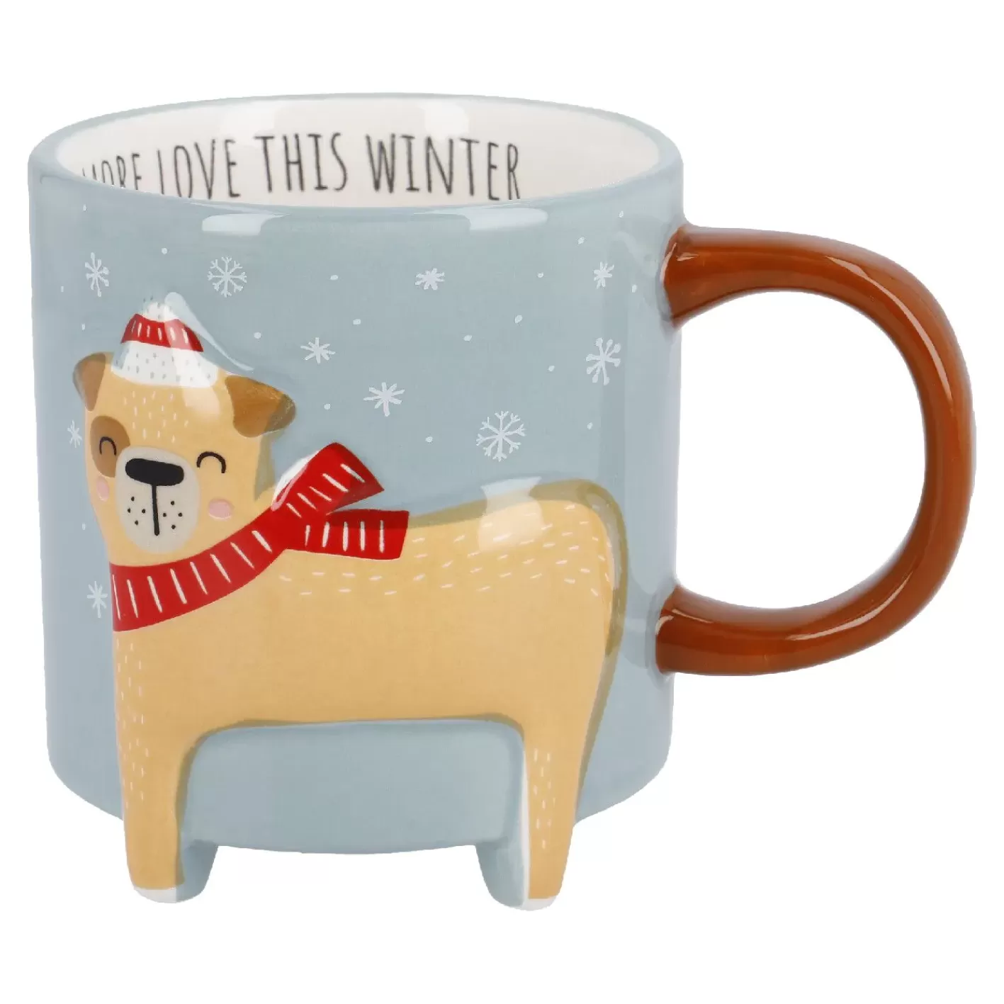 NANU-NANA Becher Xmas/Tierfuß, Hund, 480 Ml Online