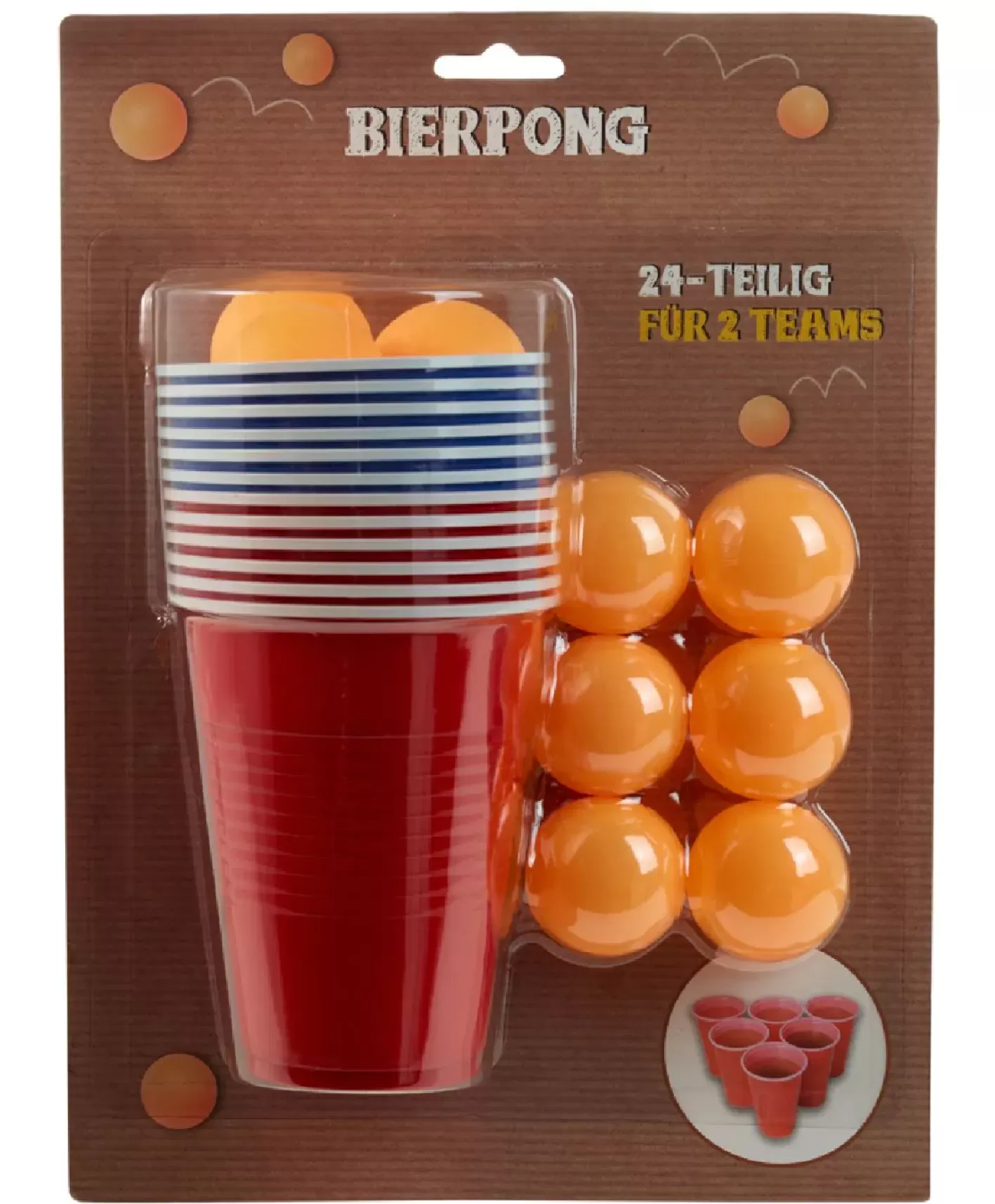 NANU-NANA Bierpong-Set, 24-teilig Discount