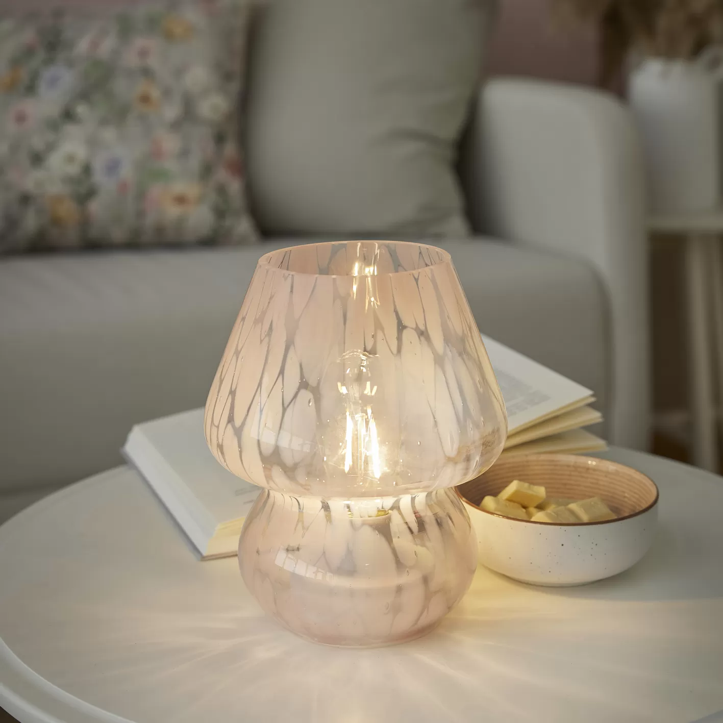 NANU-NANA Deko-Lampe Sprenkel, Rosa, 18.5 Cm Outlet