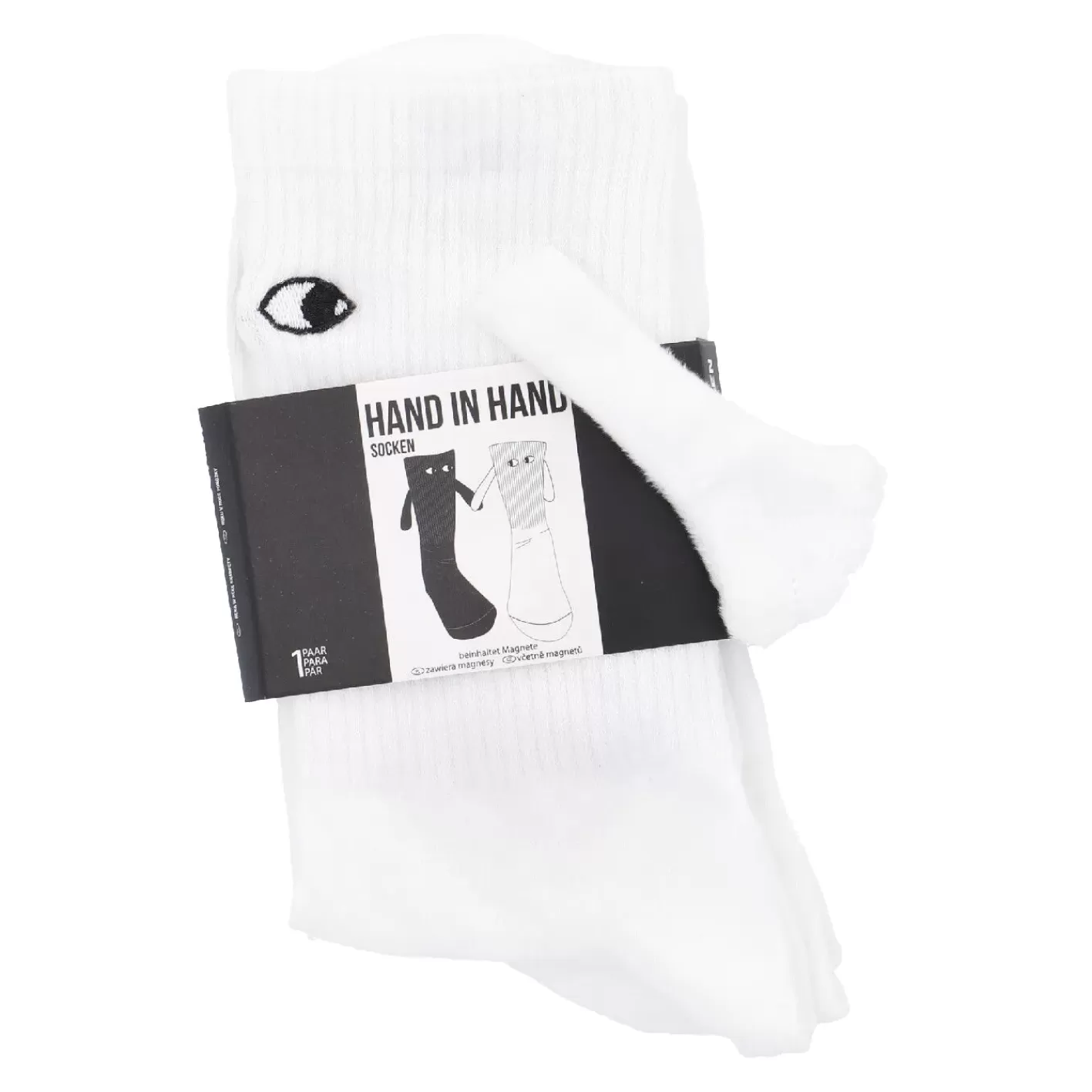 NANU-NANA Freunde-Socken Magnet, Weiß, Größe 35-42 Online