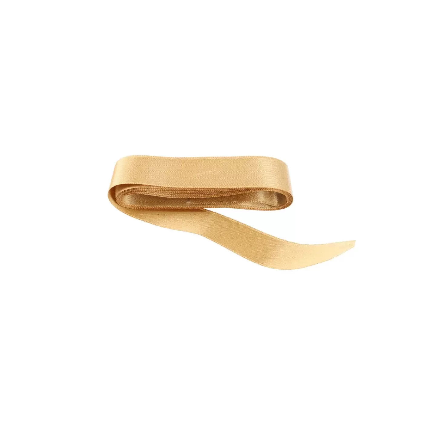 NANU-NANA Geschenkband Satin, Gold, 25 Mm X 3 M Best