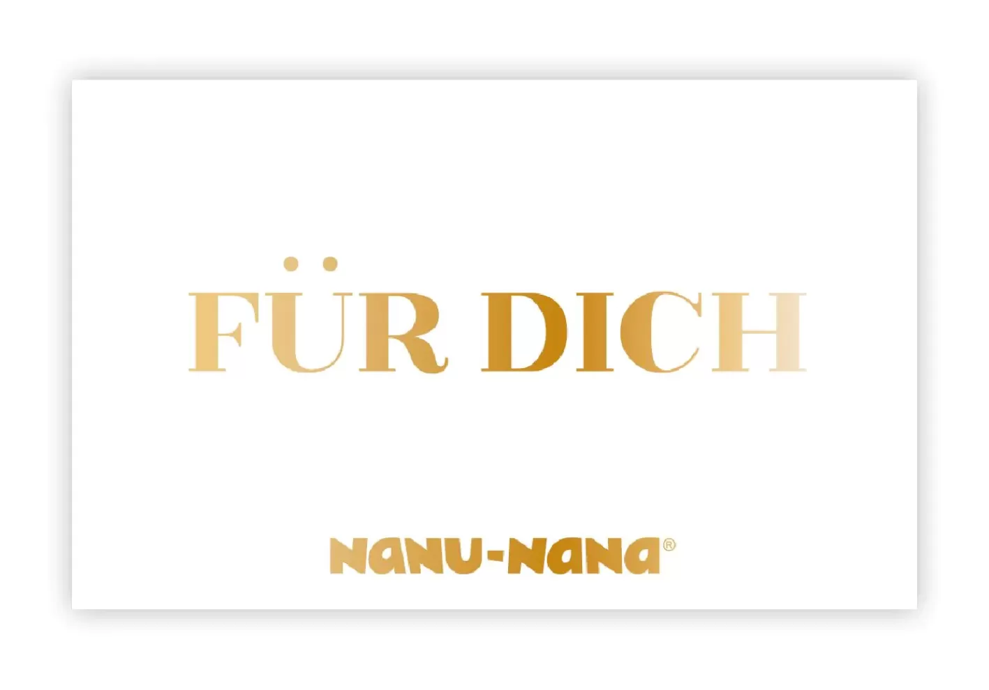 NANU-NANA Geschenkgutschein, Für Dich, Weiß, 15 Euro Shop