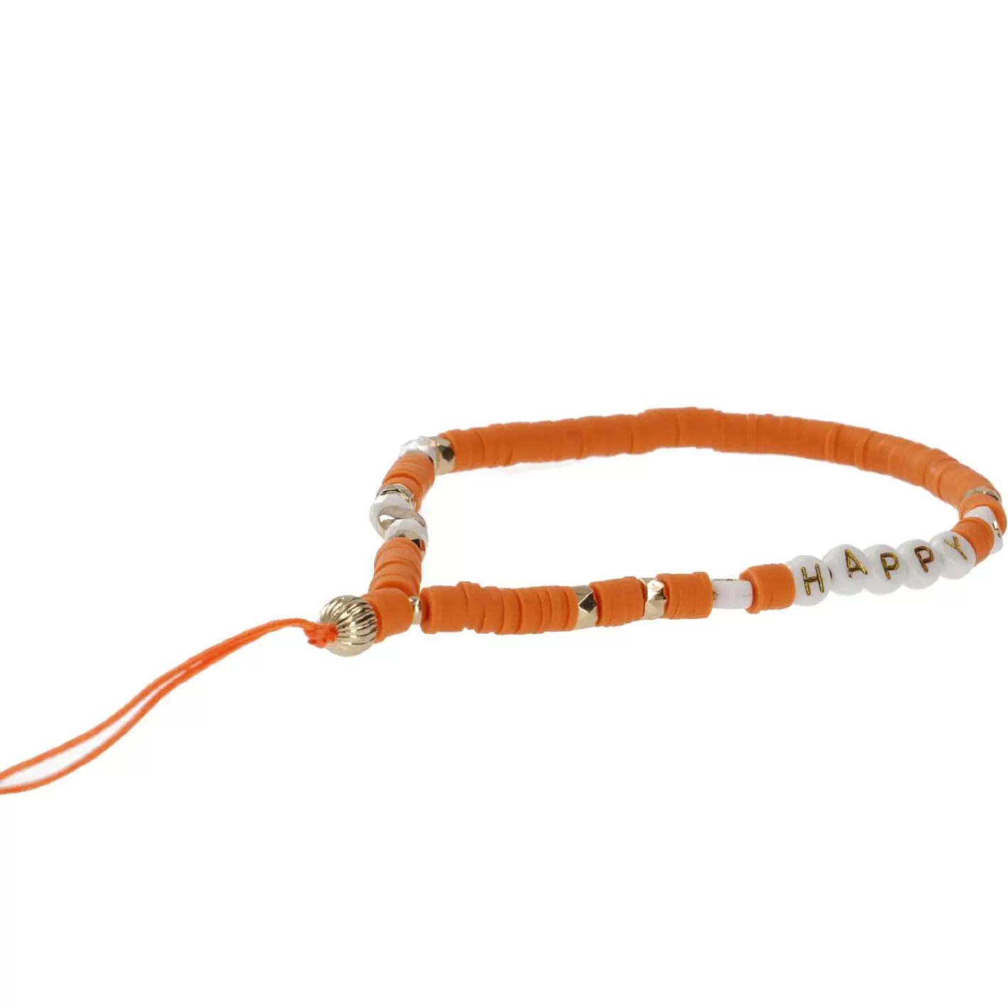 NANU-NANA Handykette Perlen, Orange, 23 Cm Cheap