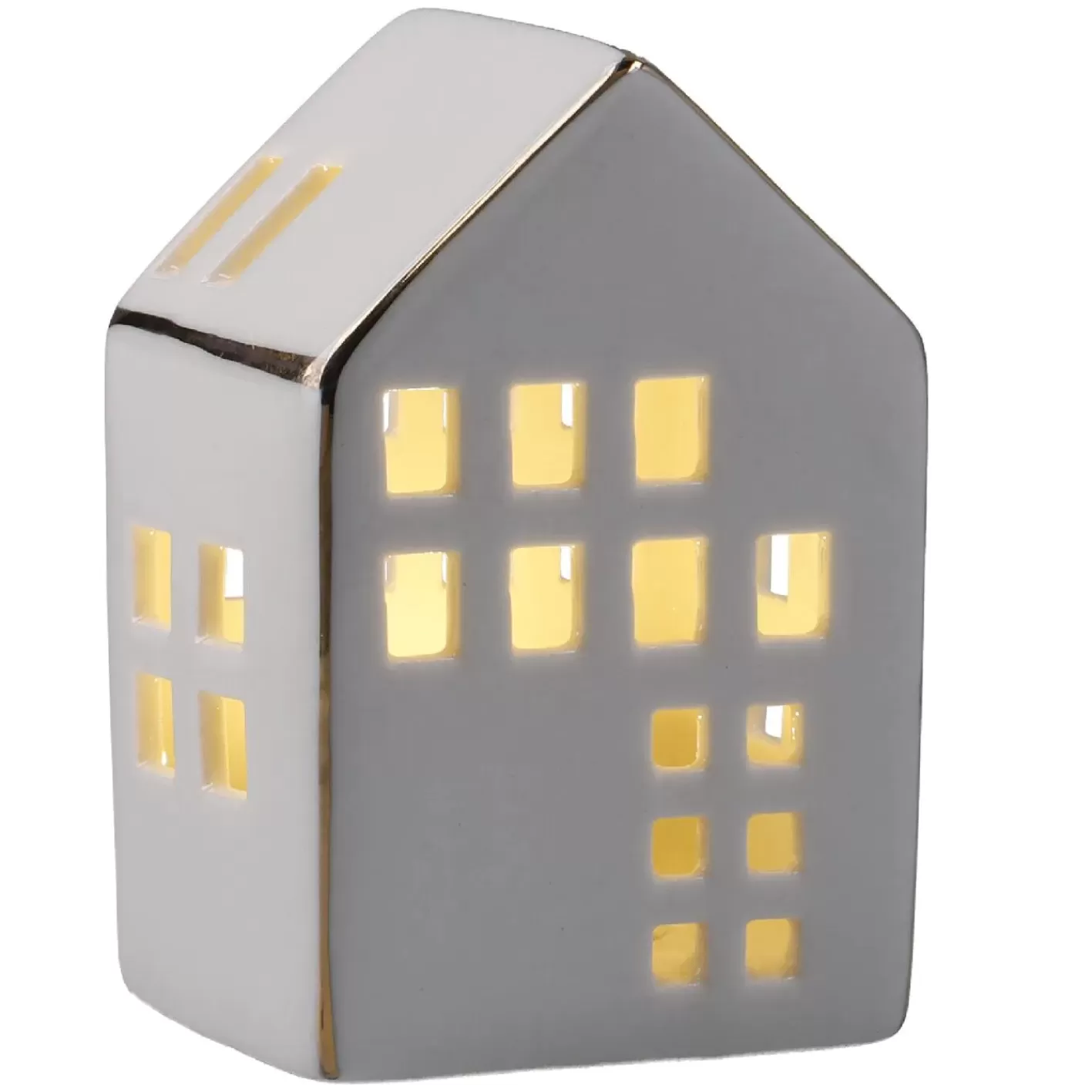 NANU-NANA LED-Haus Mit Goldrand, 9.5 Cm Fashion