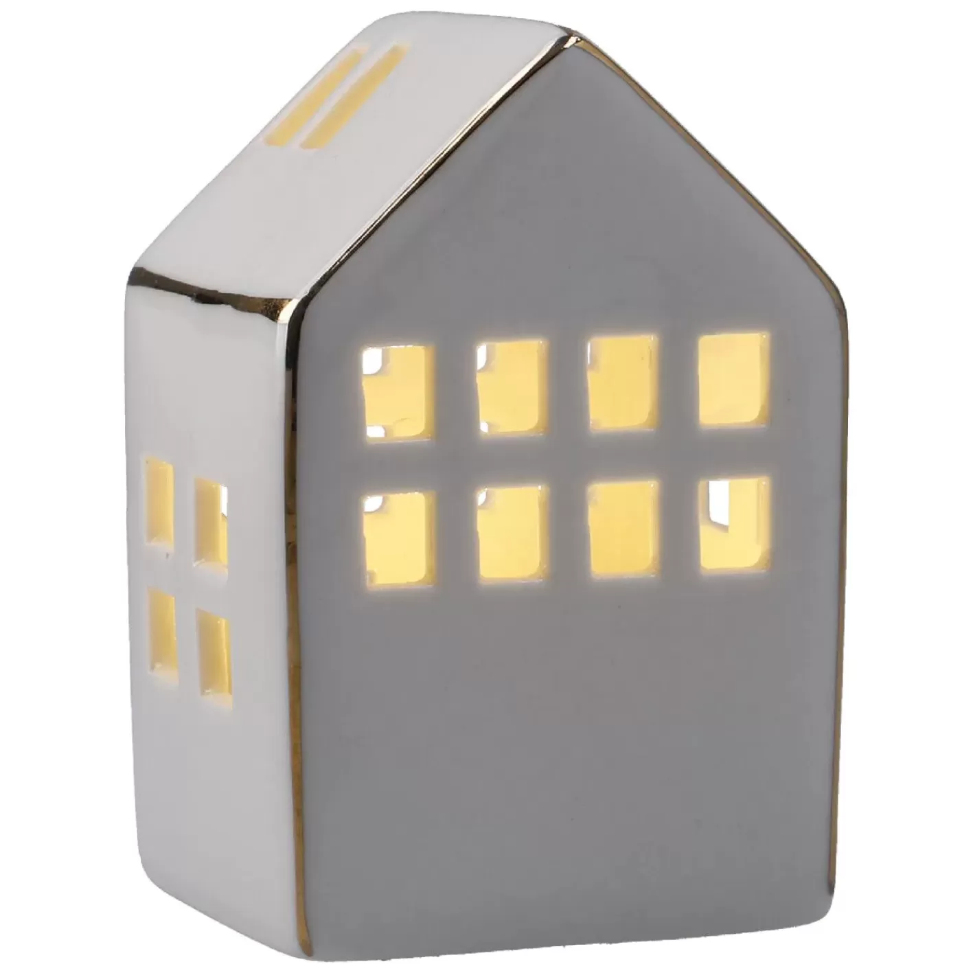 NANU-NANA LED-Haus Mit Goldrand, 9.5 Cm Fashion