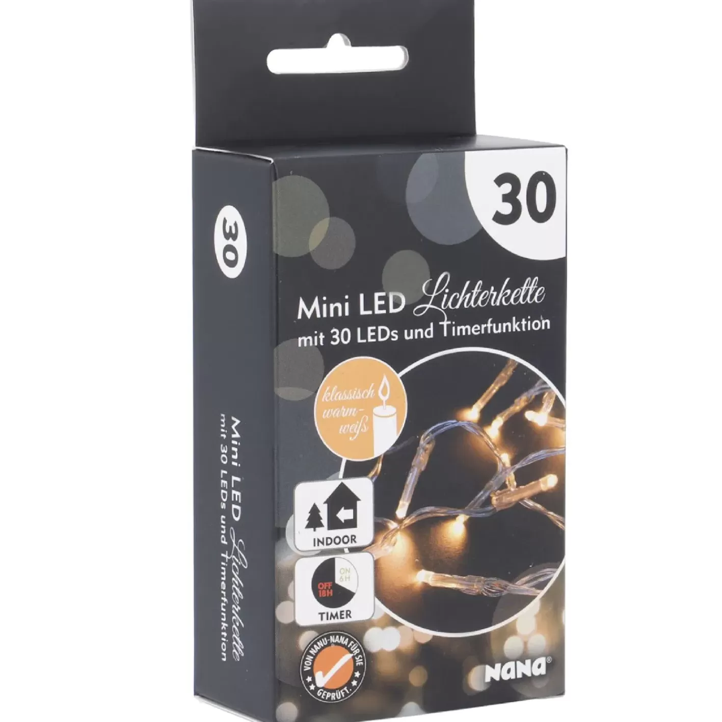 NANU-NANA LED-Lichterkette Mini Mit Timer, 30er Store