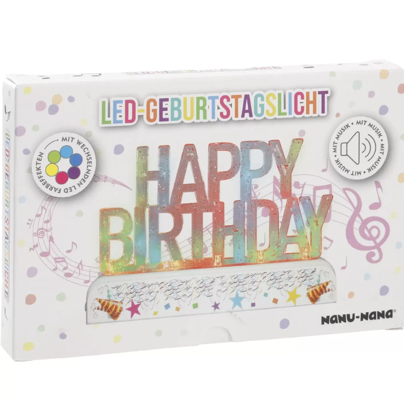 NANU-NANA LED-Objekt Happy Birthday Mit Musik Sale