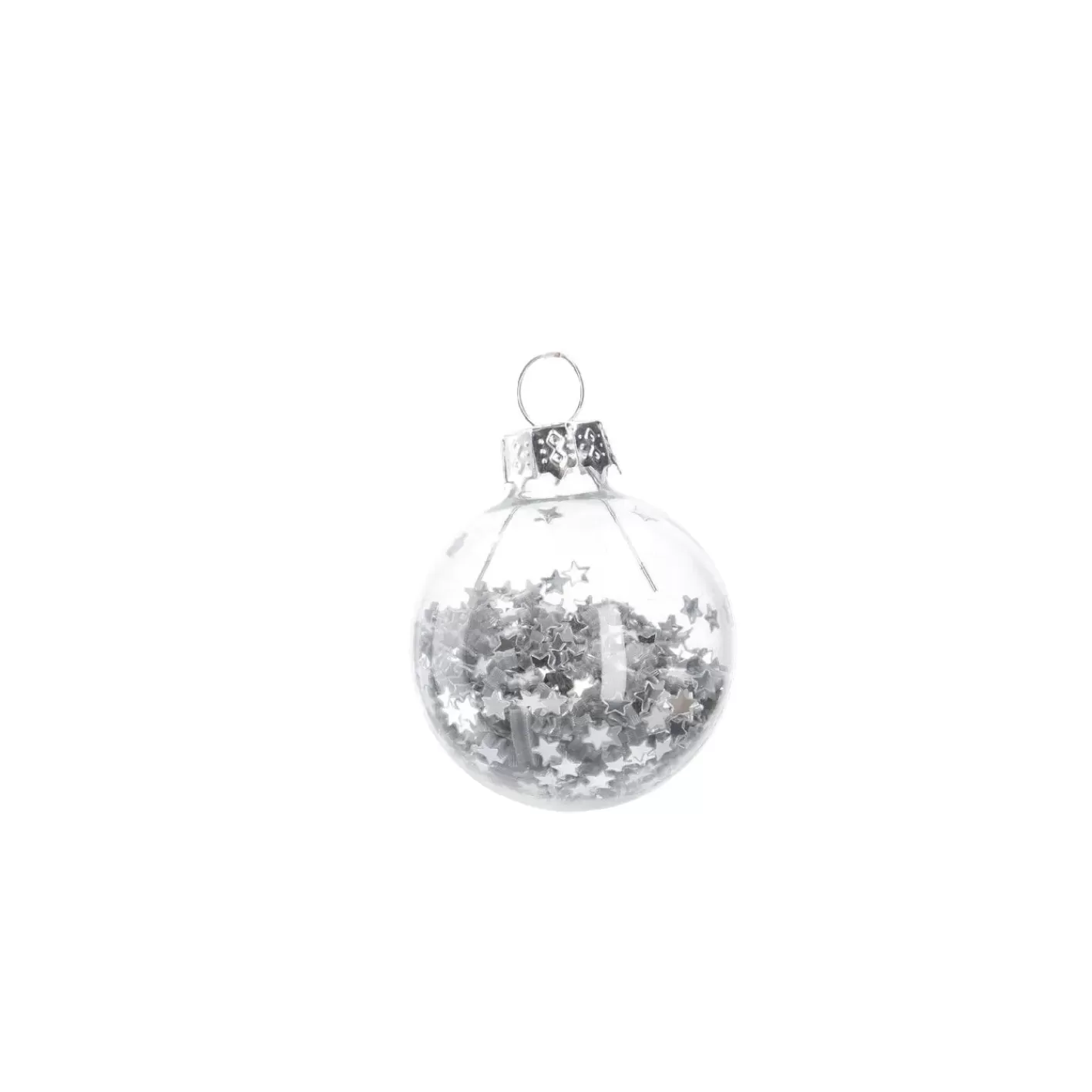 NANU-NANA Mini-Kugel Schneeball, Flitter/silber, 4 Cm Cheap