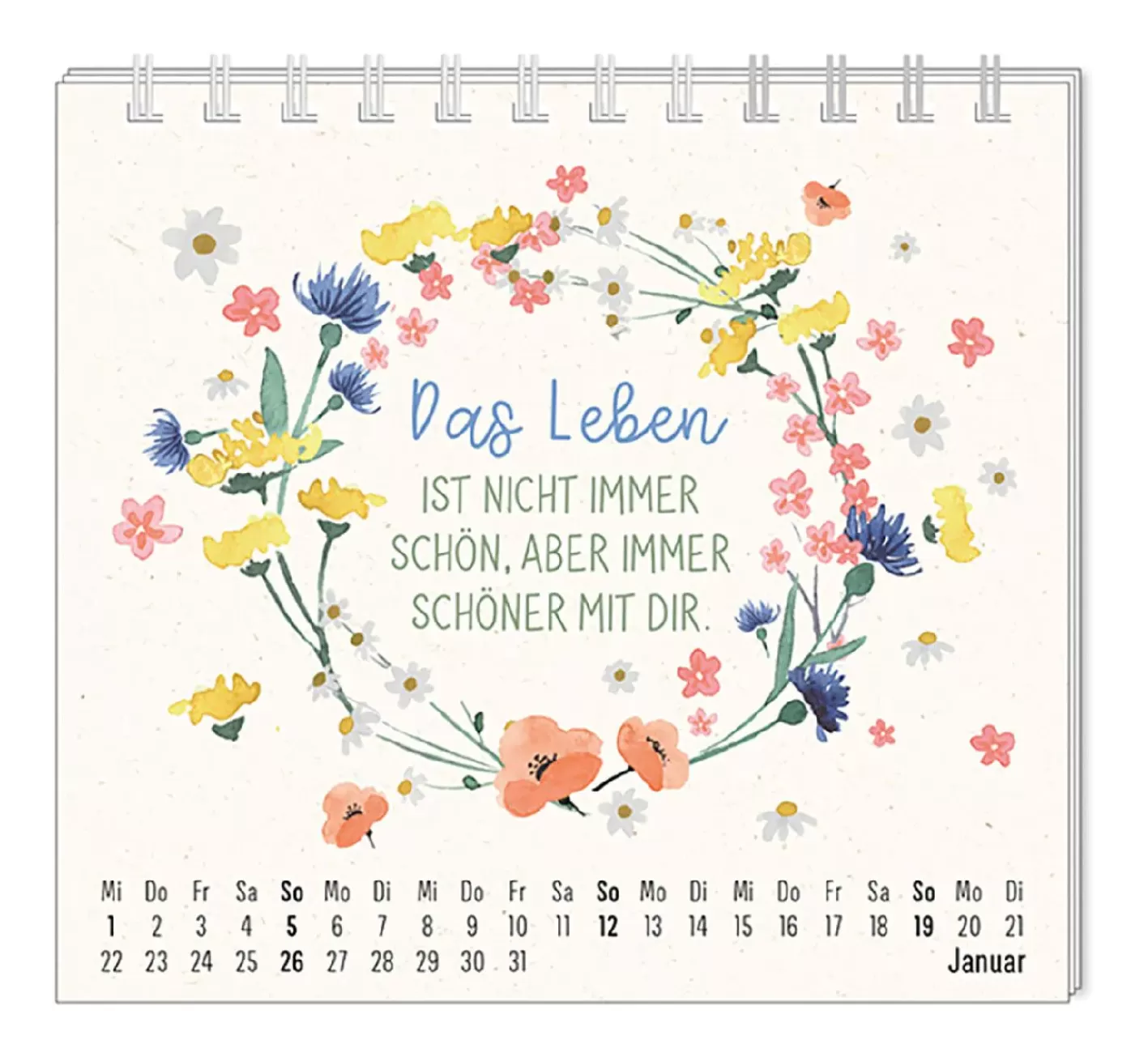 NANU-NANA Mini-Tischkalender 2025, Floral Cheap