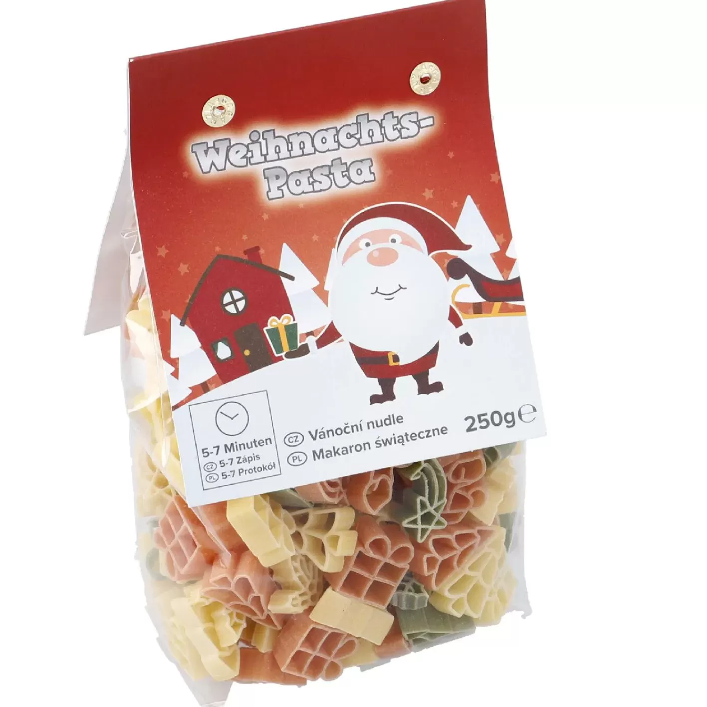 NANU-NANA Nudeln Weihnachten, Weihnachtsmann, 250 G Flash Sale