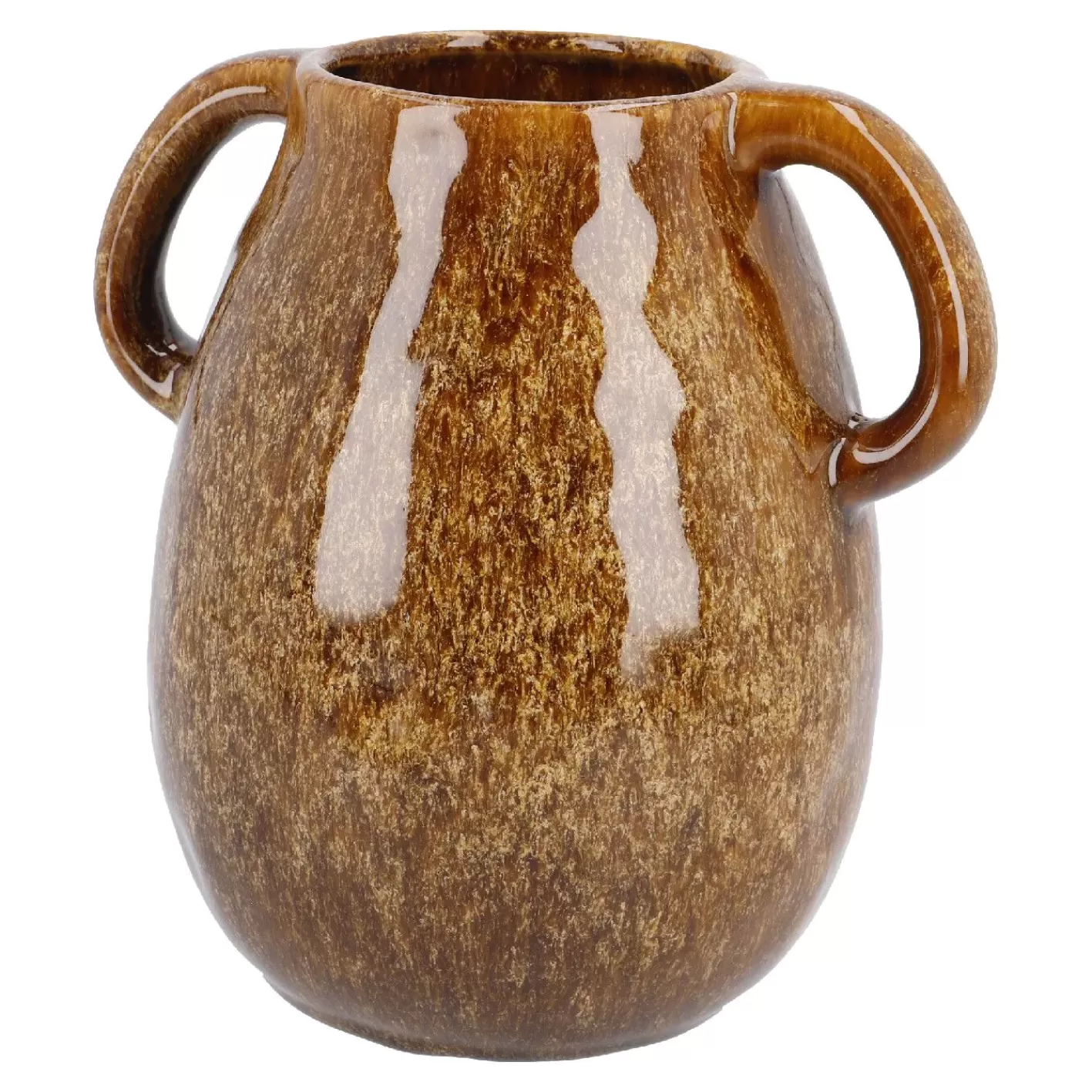 NANU-NANA Vase Krug Mit Griffen, Braun, 18 Cm Store