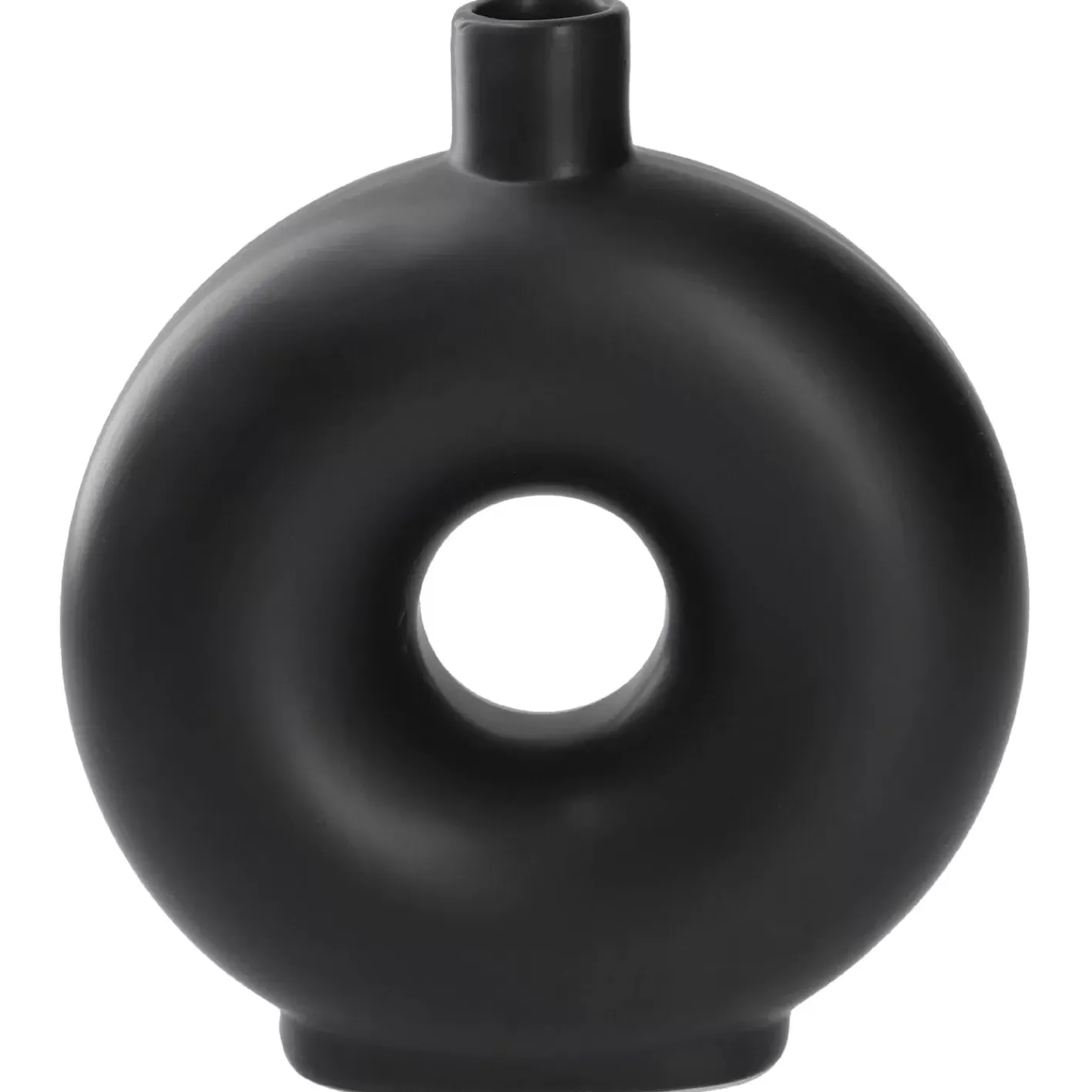 NANU-NANA Vase Loch, Schwarz, 20 Cm Hot